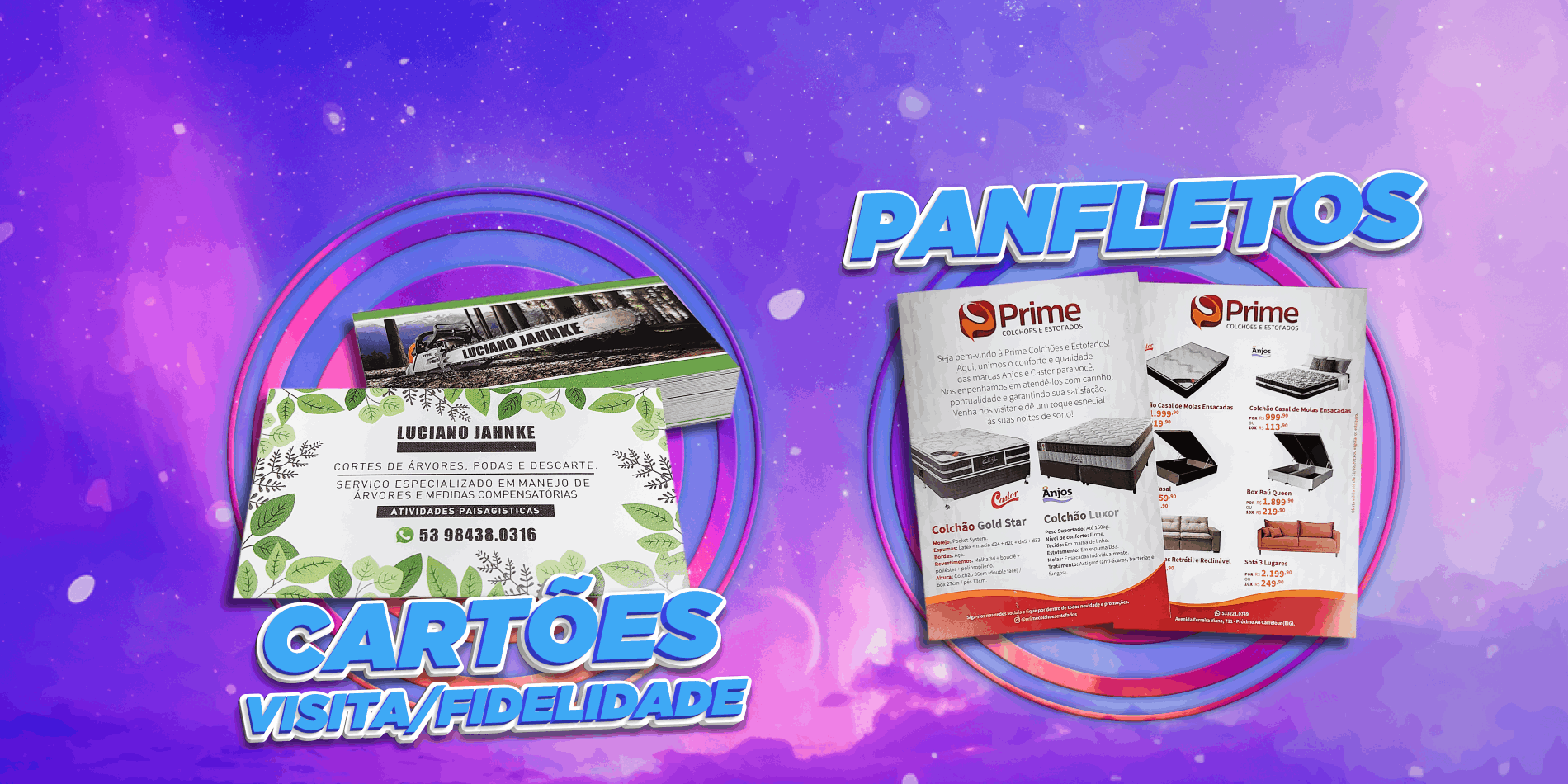 Cartão de visita panfleto flyer folder
