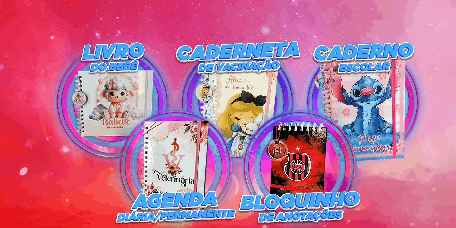 Agenda caderno caderneta de vacina